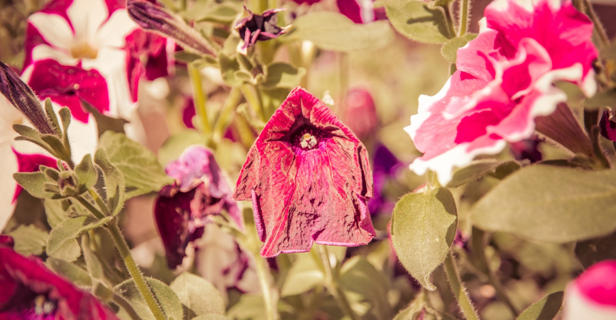 wilted petunia