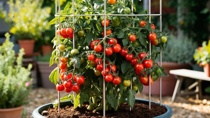 Cherry Tomatoes Thrive In Sunny Florida Containers