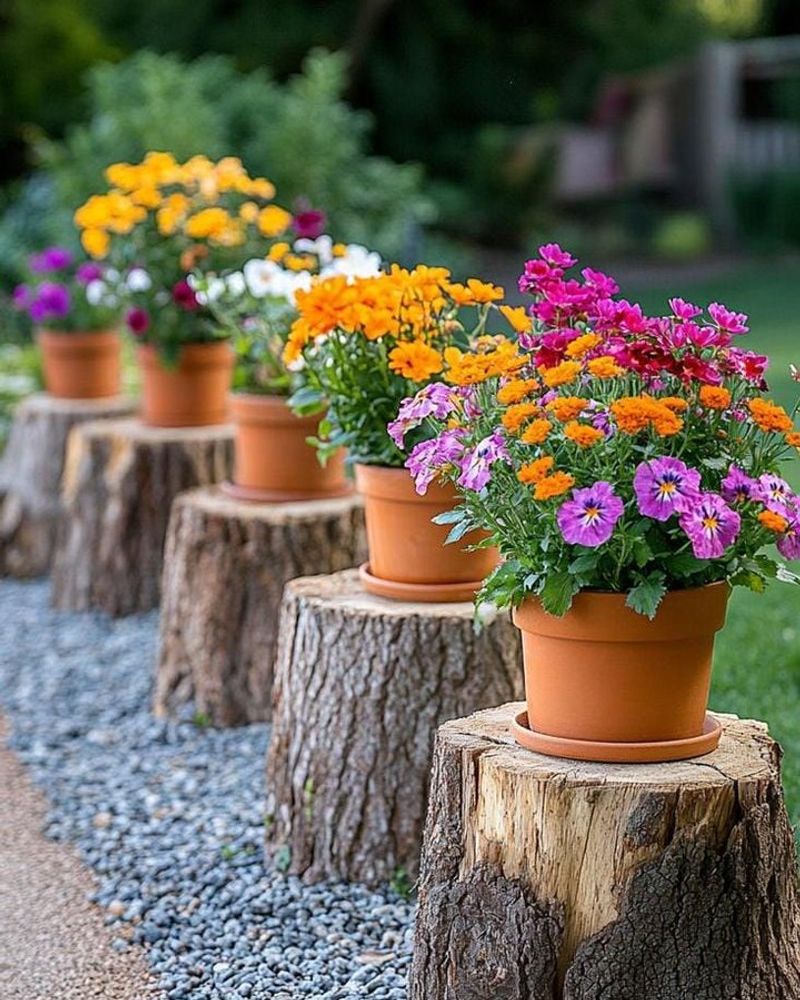 Make A Pollinator Pot Stand