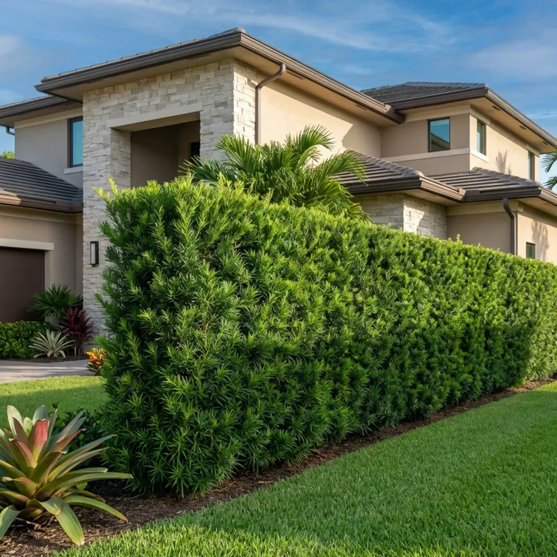 Podocarpus Offers Vertical Screening