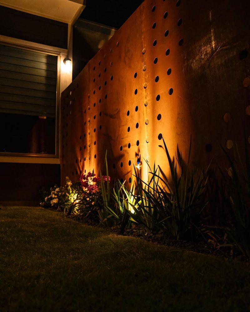 Add Outdoor Wall Lighting To Highlight Plants At Night