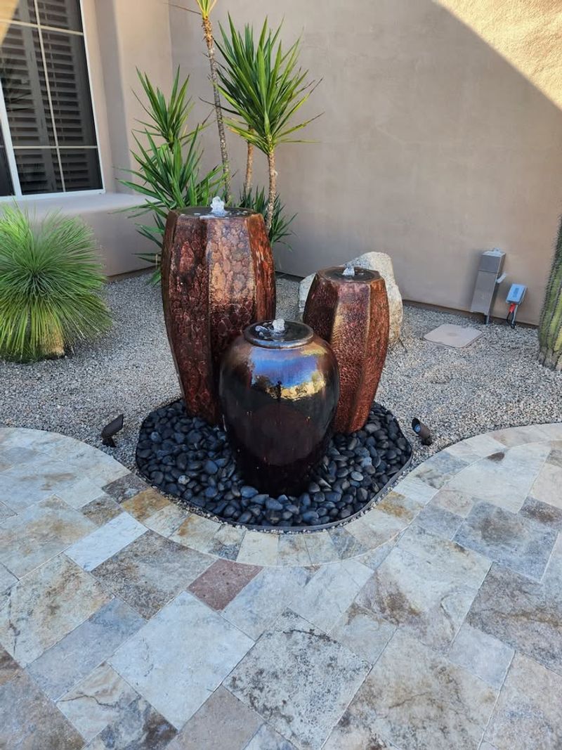 Add A Compact Water Fountain To Cool The Air And Attract Birds