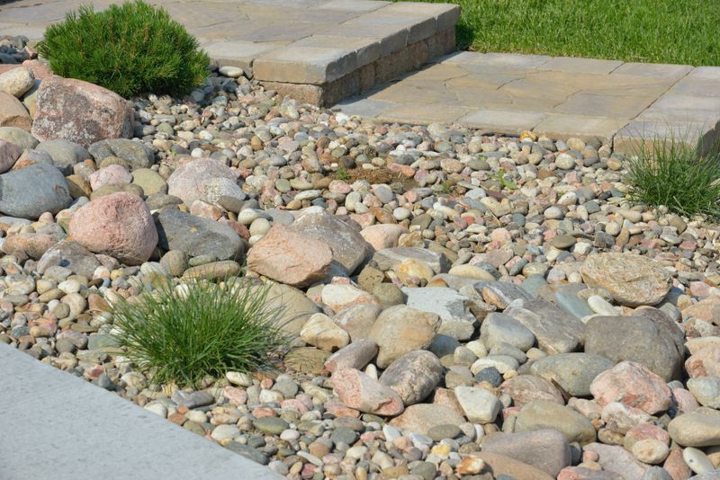Landscape Fabric Keeps Rock Gardens Weed Free