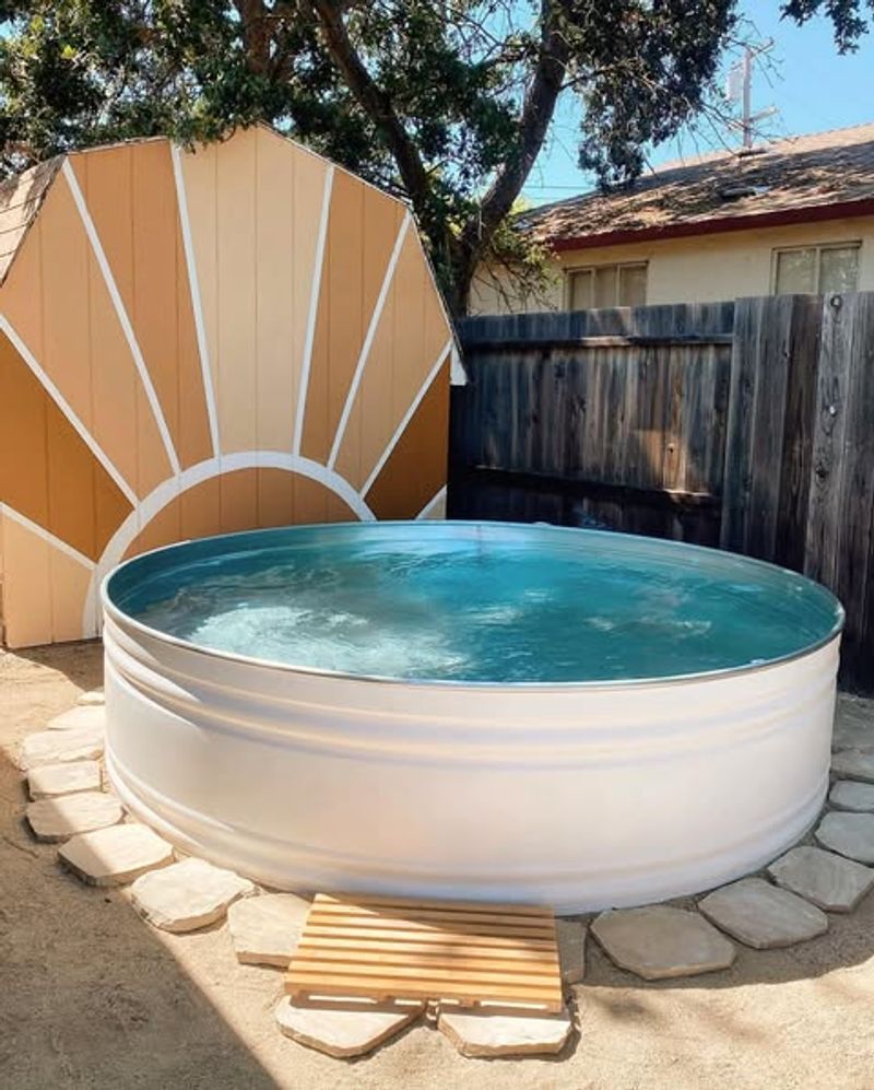 Add A Small Stock Tank Pool For Quick Summer Cooling
