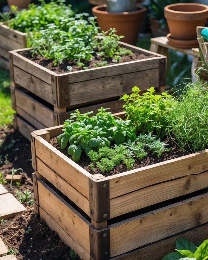 Wooden Crates With Farmers Market Appeal