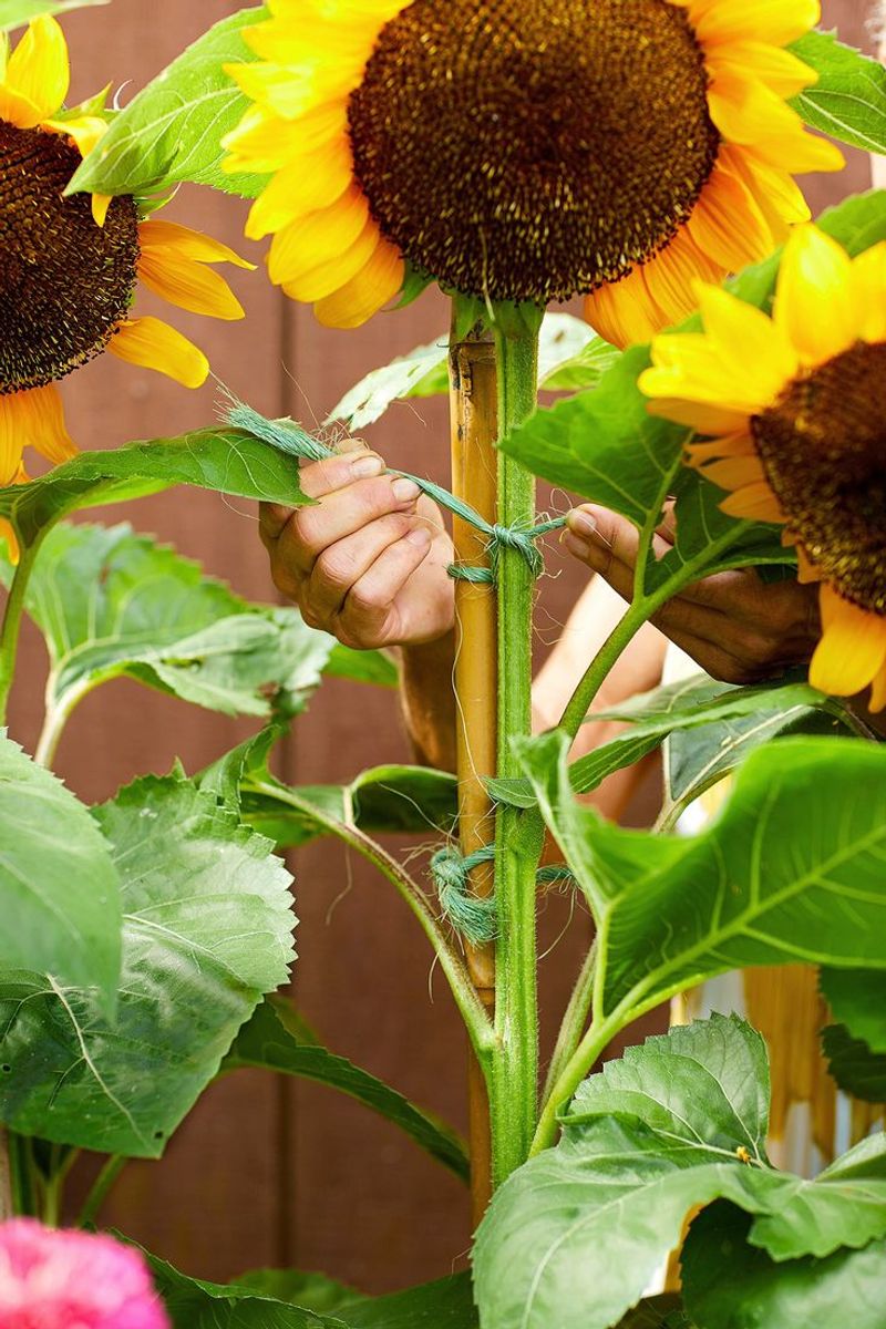 Support Tall Varieties Against Strong Desert Winds