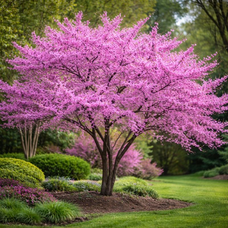 Eastern Redbud Glowing In Spring