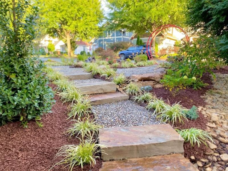Natural Materials Help The Yard Feel More Grounded And Complete