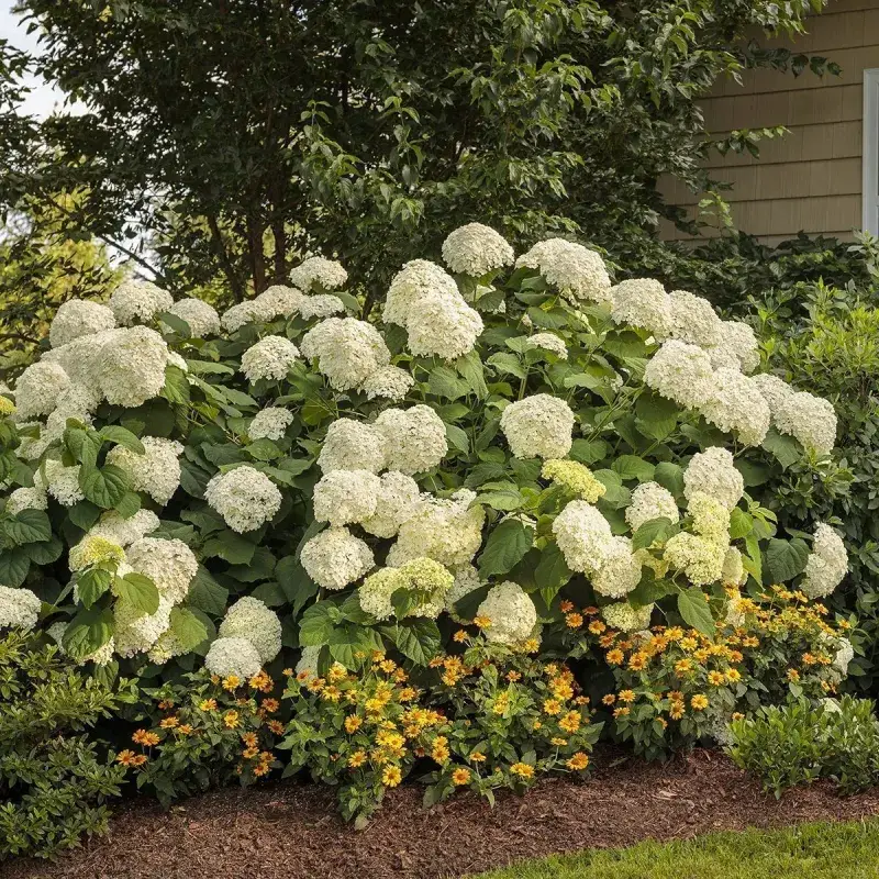 Frame Your Entry With Smooth Hydrangea For Reliable Summer Blooms