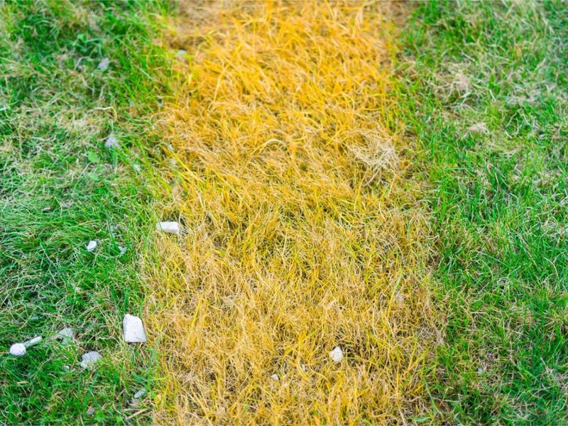 Grass Dormancy Results In Yellowing