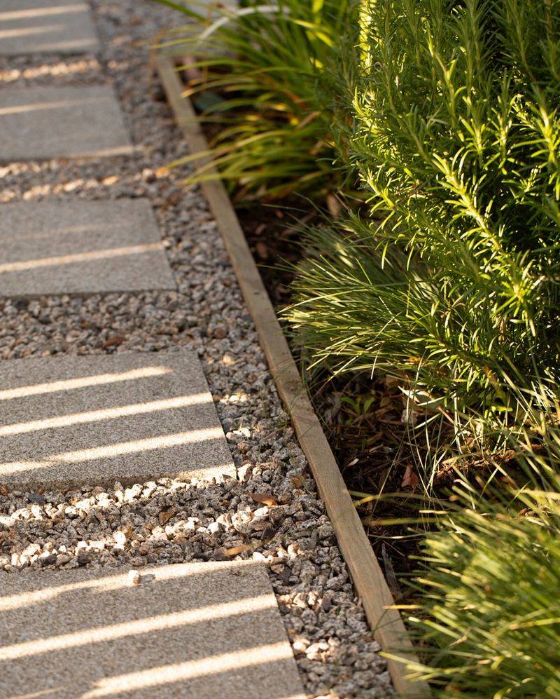 Timber Edging Brings A Warm Natural Feel