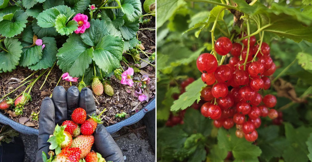 strawberry and currant