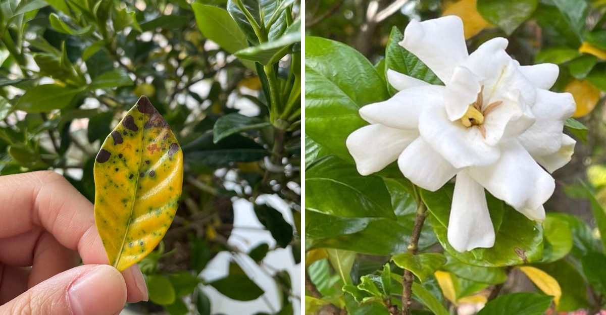 gardenia yellow leaves