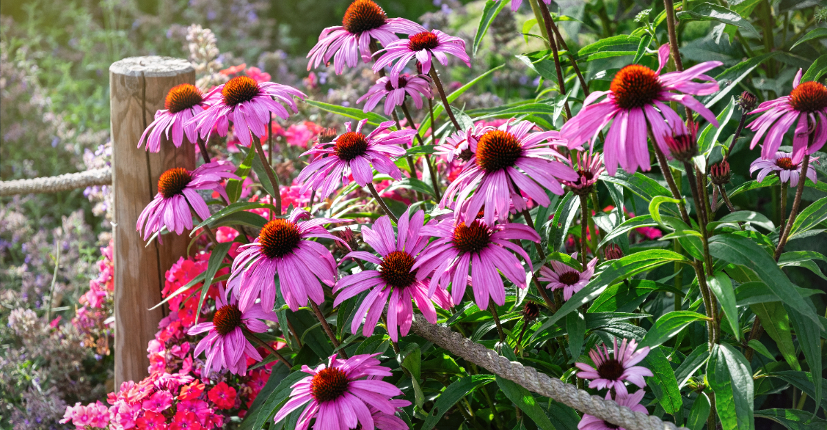 purple coneflowers
