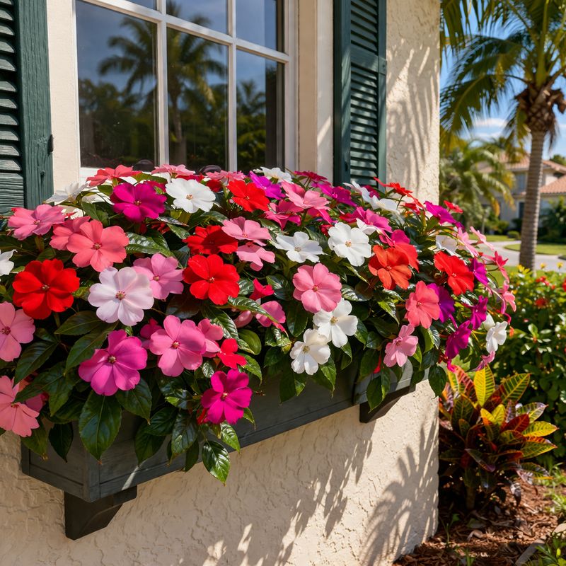 Impatiens Struggle Quickly In Direct Sun And Heat