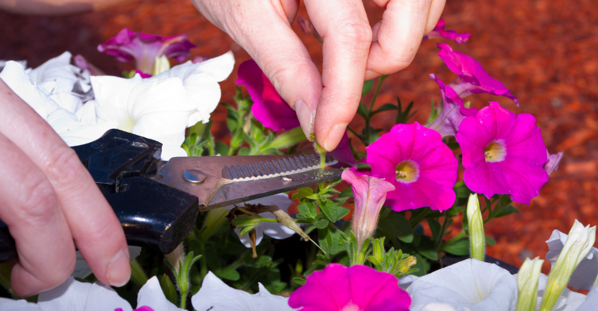trim petunias