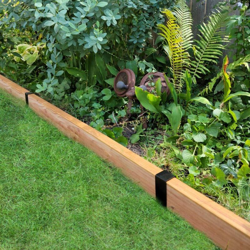 Simple Timber Edging Builds A Straight, Structured Border