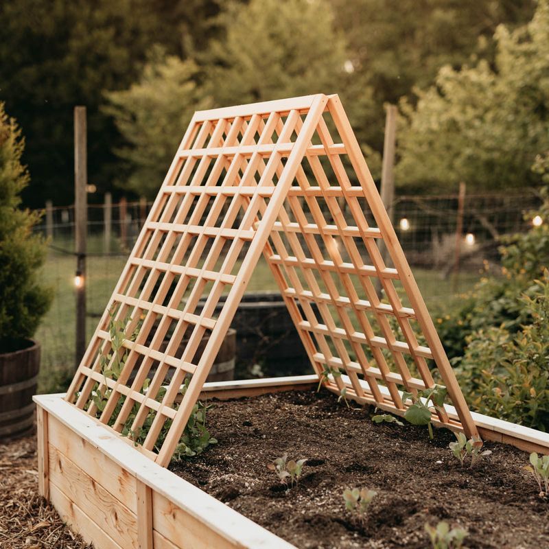 A-Frame Wood Trellis