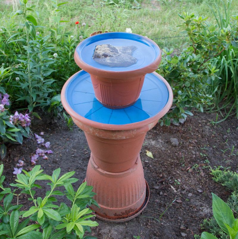 Make A Rustic Garden Fountain