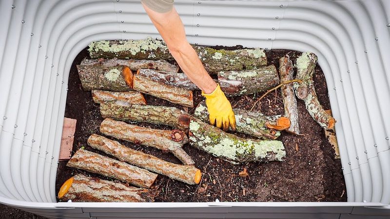 Fill Your Bed For Less By Using Logs As Filler