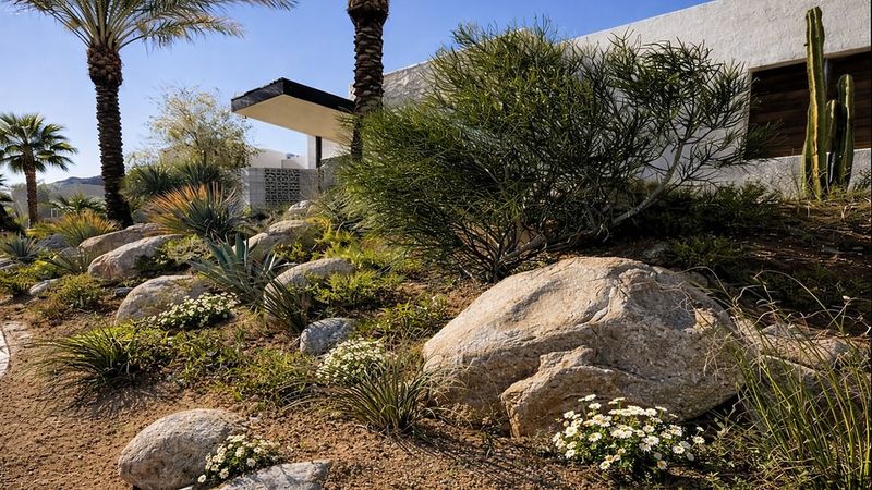 Boulder Accents Bring Texture And Structure To The Space