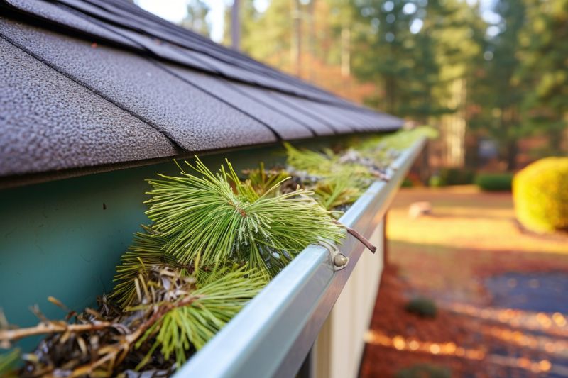 Pine Needles In Gutters