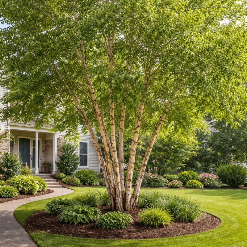 River Birch Handles Compacted Soil Near Driveways