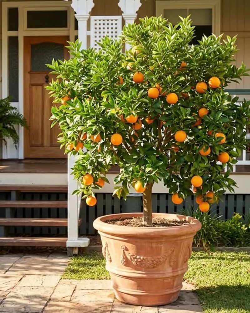 Dwarf Citrus Trees Are Easier To Protect In Large Pots