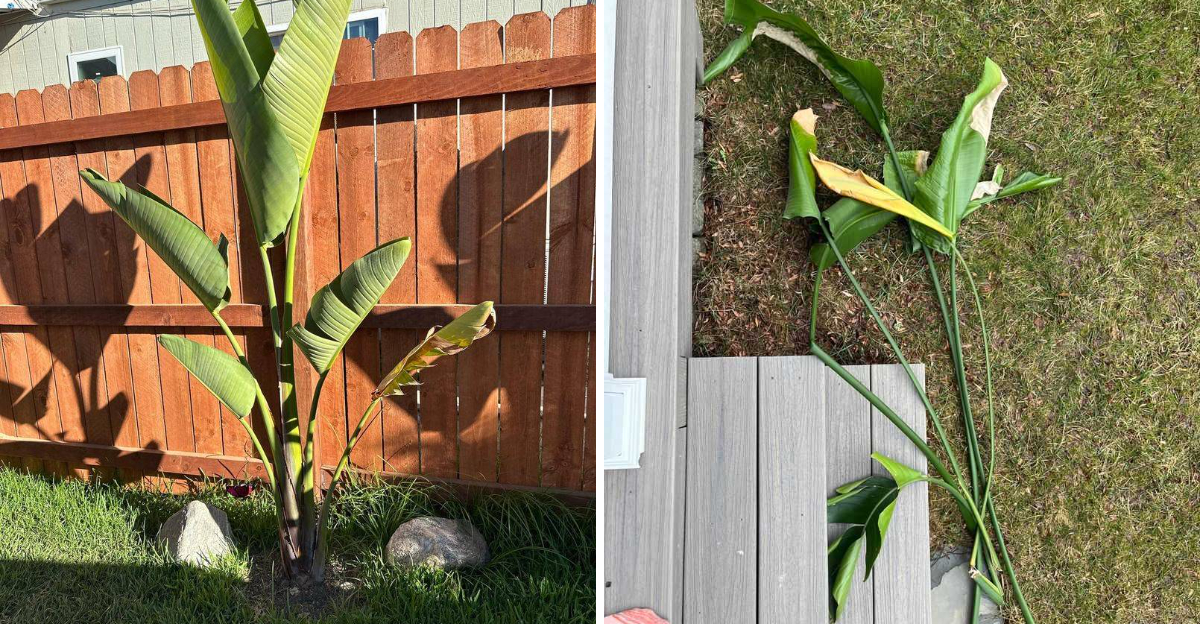 bird of paradise yellowing