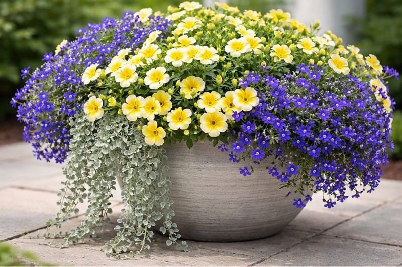 Calibrachoa And Sweet Alyssum
