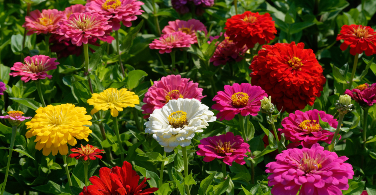 zinnias