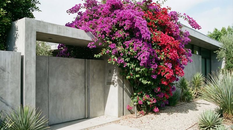 Bougainvillea Becomes Difficult In Tight Fence Spaces