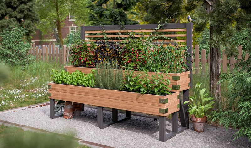 Create Tiered Beds For Visual Depth