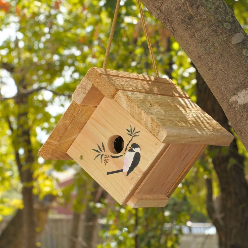 Hanging Birdhouse Works Well In Small Spaces