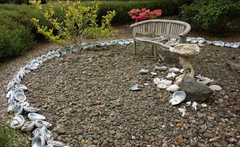 Shape Crushed Shell Into A Coastal Edge