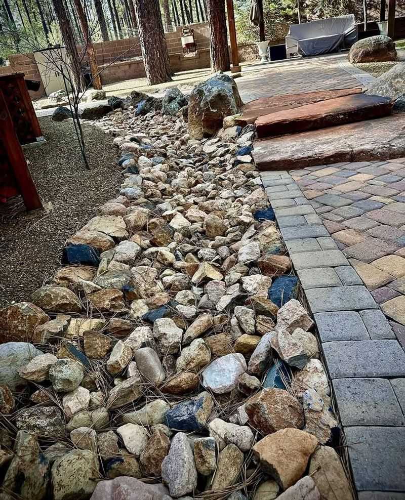 Dry Creek Beds Add Movement And Handle Sudden Rain