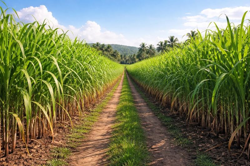 Sugarcane Growing Tall With A Classic Backyard Feel