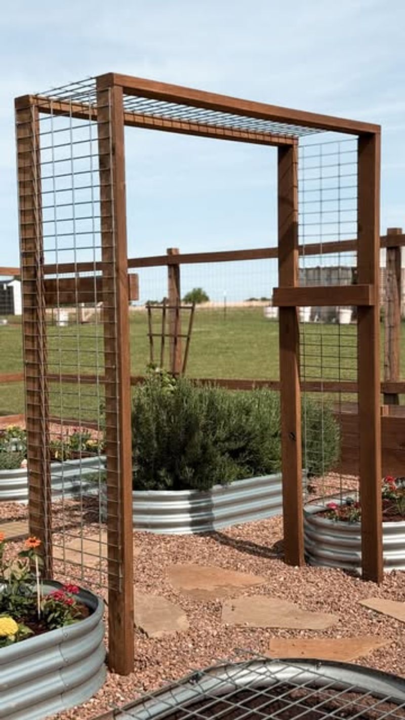 Wire Fence Panel Trellis