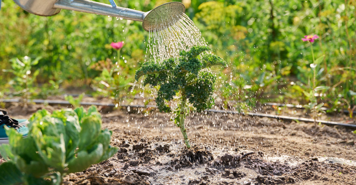 kale growing