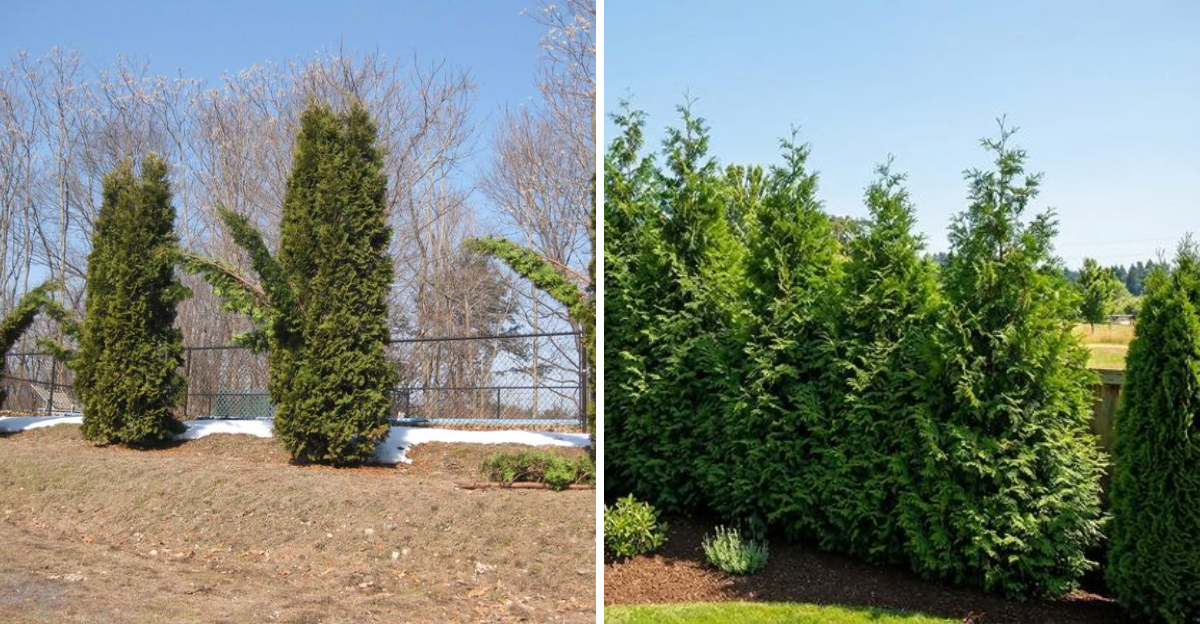 split arborvitae