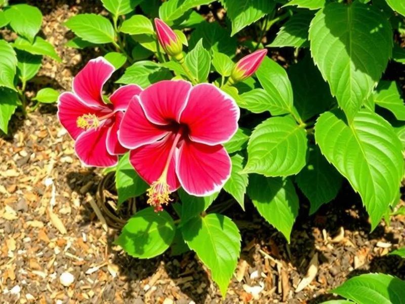 How Mulch Helps Protect Hibiscus Roots