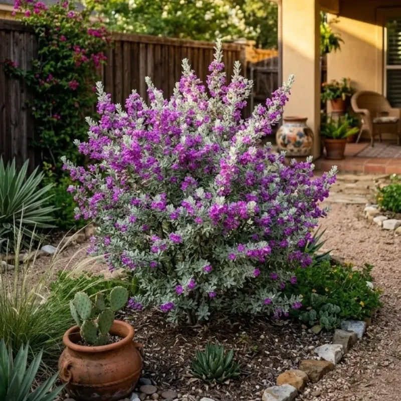 Texas Sage Handles Selective Trimming Without Heavy Cuts