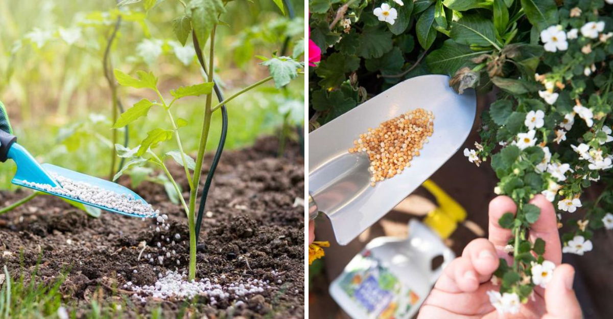 fertilizing plants