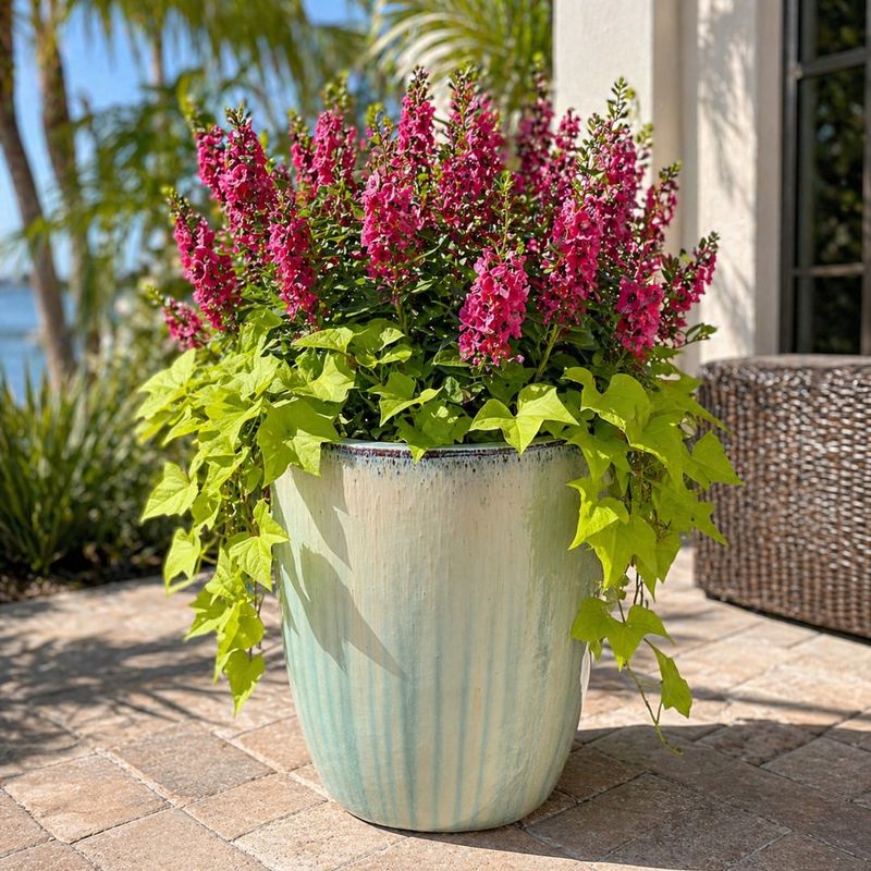 Angelonia And Sweet Potato Vine Angelonia And Sweet Potato Vine