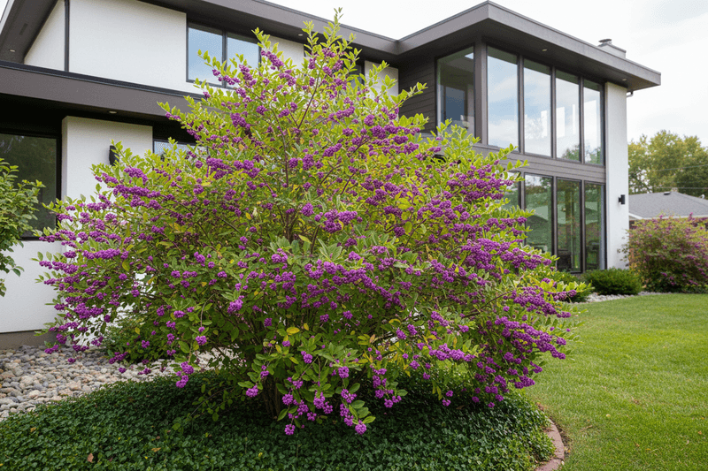 Beautyberry Adds A Colorful Shrub Moment Near The Walk
