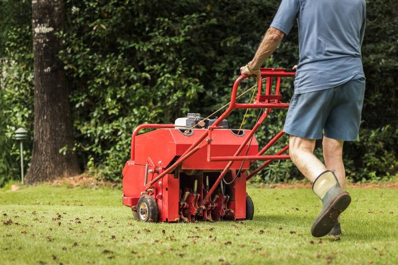 Core Aeration Can Help Loosen Compacted Areas First