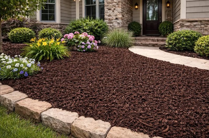 Create Crisp Edges With Stone And Mulch