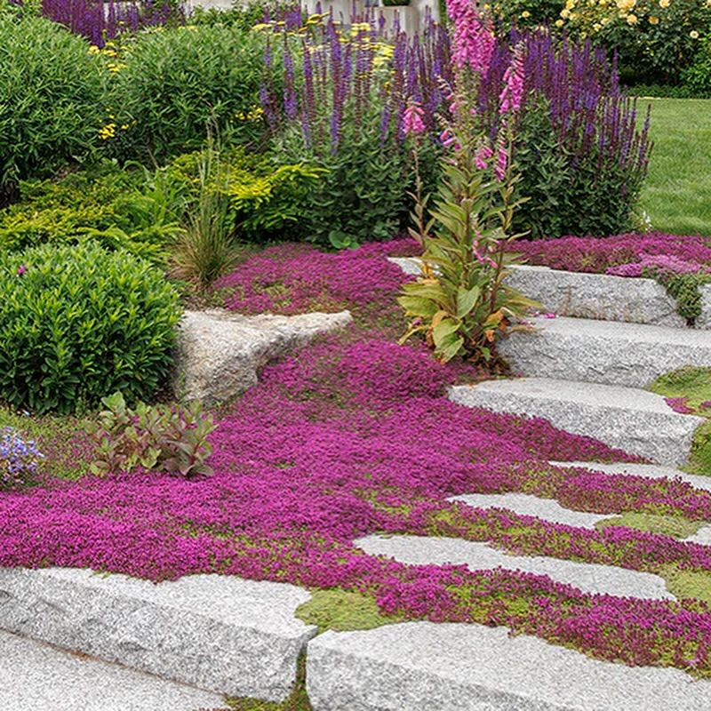 Creeping Thyme Uses Less Water Than Grass