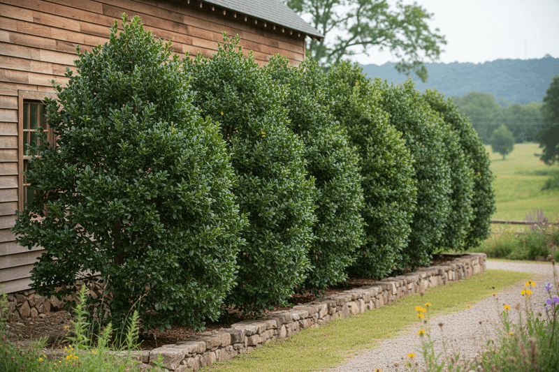  Dahoon Holly Adds Evergreen Privacy With Berries