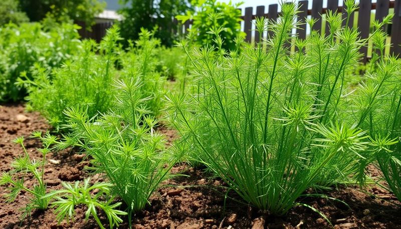 Direct-Sown Dill Handles Wind Better